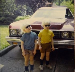 Me with Aaron in the 1970's